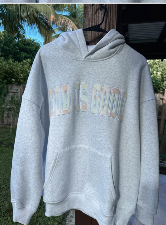 Faith Quilted Embroidered Hoodie