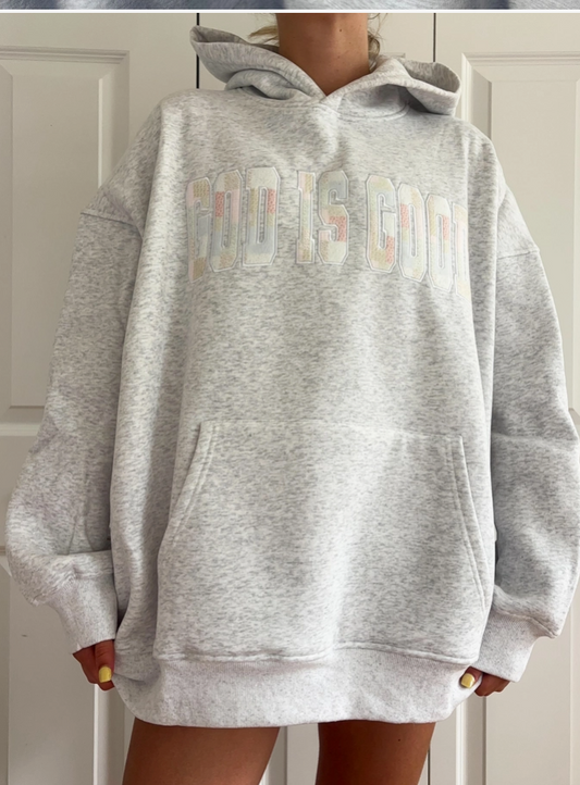 Faith Quilted Embroidered Hoodie